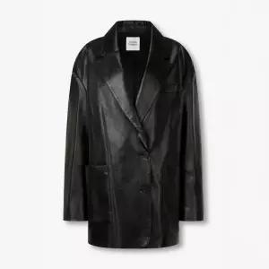 [롯데백화점]스튜디오톰보이 테일러드 신세틱 레더 자켓(양말 증정) 9105361109