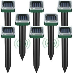 잔디와 정원 보호용 초음파 태양열 해충 퇴치기 두더지 설치류 체이서 12