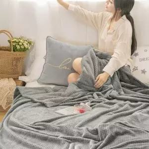 라플랑 와플 담요 블랭킷 벨벳 이불 대형 소파 커버