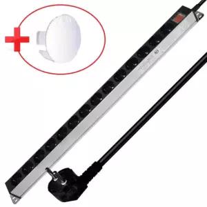 국산 접지 현대 14구 5M 멀티탭 알루미늄 서버탭 과부하차단 가정용 에어컨 멀티 콘센트