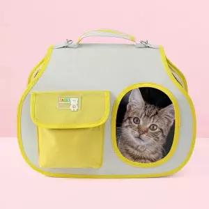 반려동물 가벼운 옥스퍼드 옐로우 이동 외출 가방 (WF883C0)