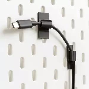 이케아 타공보드 타공판 케이블 고정 홀더 클립 스코디스 페그보드 악세사리