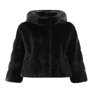 [진도]진도 Elfee 풀스킨 휘메일 밍크 후드 자켓 (E9W3EJ15)