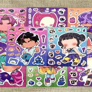 케데헌 다꾸 DIY 얼굴 스티커 의상 루미 헌트릭스 조이 창작 다이어리 놀이 어린이