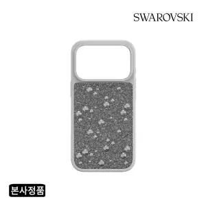 [롯데백화점]스와로브스키 [본사정품] 아이폰 17 Pro 플랫 백 크리스털 실버 톤 케이스 5731146