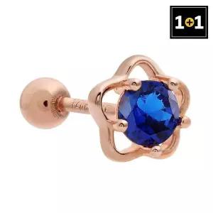 [하프클럽/]14K 골드필드 스타 블루 피어싱 (한쪽판매) 1 1