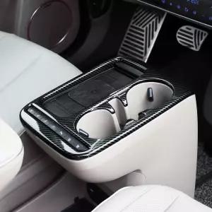 더뉴 아이오닉5 기어패널 커버 카본 우드 몰딩 차량용품