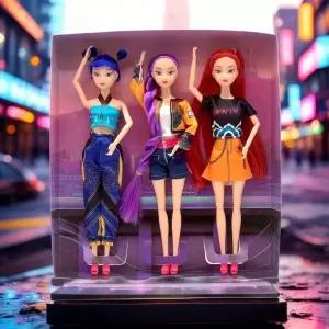 kpop 데몬헌터스 인형 바비 캐릭터 선물 헌터릭스 루미 조이 피규어 미라 공주 크리스마스