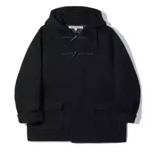 파르티멘토 partimento 울 토글 후디드 더플 코트 블랙