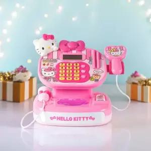 헬로키티 달콤계산대 장난감 계산놀이 마트 쇼핑 캐셔 역할놀이 카트 음식모형 세트 어린이