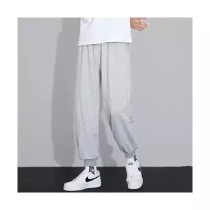 봄 여름 남자 캐주얼 밑단 시보리 와이드 조거팬츠 츄리닝바지