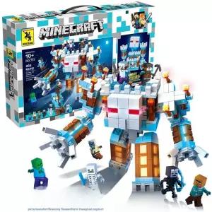 마인크래프트 완성형 조립 블록 동굴 마을 광산 성 소년 장난감 선물