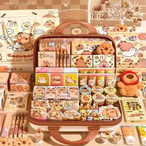 카피바라 문구세트 어린이날 캐릭터 초등학생 선물세트 입학선물 연필 준비물 필통 선물