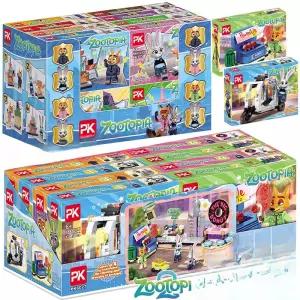 주토피아 호환 블럭 장난감 유아 캐릭터 주디 여우 생일 토끼 피스 닉 DIY