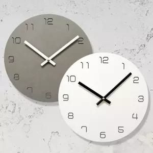 각인 무소음 벽시계/시계/집들이/선물/인테리어/자작나무/거실/이사/아날로그/무음벽/로즈골드/원목/학교