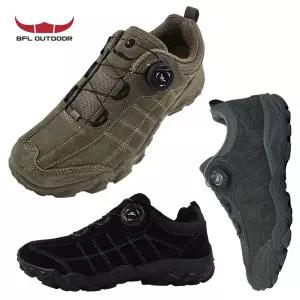 BFL 발편한 남성 다이얼 트레킹화 천연 소가죽 등산화 워킹화 신발 6605