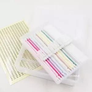 코코밀크/ 2단 막대보빈 실케이스 3종세트/ 프랑스자수 십자수 국내생산