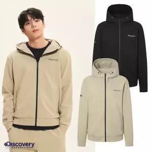 [디스커버리] 25SS 봄 DMTR39051 남성 니트 에센셜 남성 하이브리드 자켓 상의 후드집업