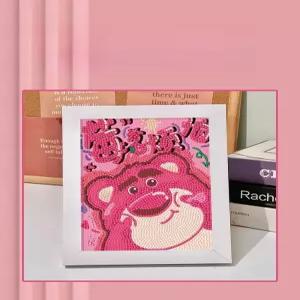 캐릭터 DIY 액자 만들기 다이아몬드 페인팅 어린이 놀이 캐릭터 큐빅 비즈