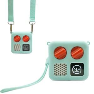 어깨끈이 달린 요토 미니 보호 재킷, 손목 랜야드가 있는 오디오 플레이어 액세서리와 호환되는 친화적인 실리콘 커버 케이스, 아쿠아