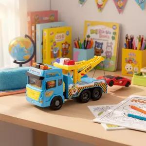 뽀로로 힘센 견인차 미니카 자동차 장난감트럭 프릭션 기어 크레인 중장비 자동차놀이 유아