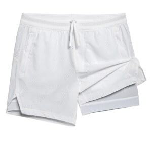 마법 같은 남자 2 in 1 반바지 5인치 운동 테니스 스트레치 러닝 라이너