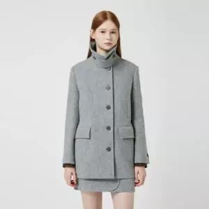 [롯데백화점]씨씨콜렉트 알파카 블렌드 싱글 하프 코트 C254MSG002