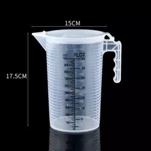 뚜껑 탈부착 손잡이형 계량컵 비이커 1000ml/급식실/조리실/주방/탕비실/음식점/단체/급식소/레스토랑/식당