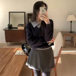 [코코블랑] 디토 레이어드 카라 니트