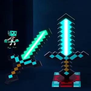 마인크래프트 장난감 다이아몬드 레이져 검 어린이 게임 놀이 완구