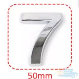 LEEKSOON 입체형 볼록 은색 숫자 소 현관문호수 호수표시판 숫자입체