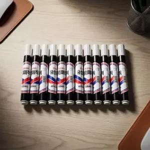 사무용품 사무실필수품 모나미 유성매직 검정 12개입 매직팬