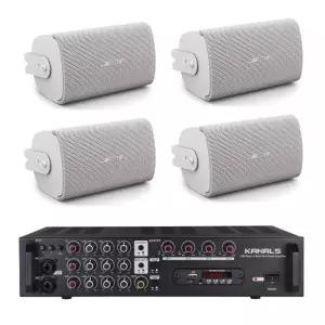 BOSE FS4SE 보스 벽부형스피커 4개 4채널앰프 카페 매장 업소용 와인바 스피커