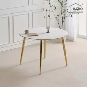 [/착불배송] 브릭스 1050 원형 포세린 통 세라믹 골드 식탁 테이블