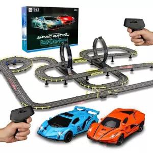 전동 레이싱카 트랙 경기장 세트  리모컨 자동차  남아 완구