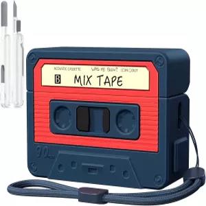 에어팟 프로 3 케이스 커버 2025년 3세대용 코레다 재미있는 카세트 테이프 디자인 귀여운 카툰 패션