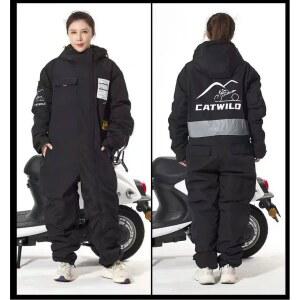 낚시우비 남녀공용 방한 방풍 세트 오토바이 재킷 두꺼운 크로스 컨트리 장비 스키 낚시 벨벳