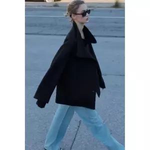 [국내] 자라 ZARA 하이넥 울 쇼트 코트 - 블랙 2077/323/800 3373690