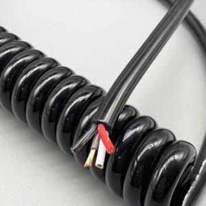 4코어 스프링 나선형 와이어 외장 스트레치 2m/4m/6m/8m/10m 무산소 구리 1.5/2.5 정사각형 인장