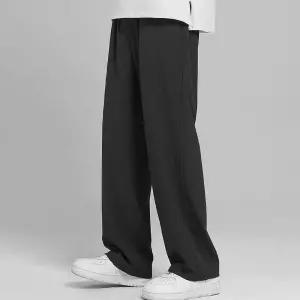 [제이커머스]남성 통바지 데일리룩 출근룩 와이드 쿨링 팬츠 막입는바지 외출바지 여름바지 20대밴딩바지 3