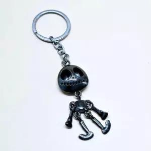 해골 인형 가방 키링 우정 커플 키홀더 블랙