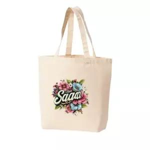에코백 다양한 사이즈 꽃문양타이포 플라워 개화 프린트에코백