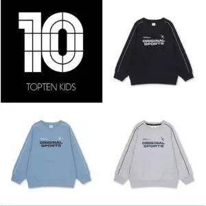 [백화점 정품] 탑텐 키즈 남아) 쿨에어 코튼 텍스쳐드 파이핑 스웨트셔츠 MKF2TR1201-IC