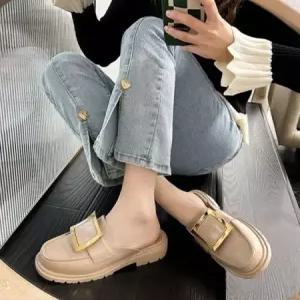 뮬 캐주얼 여성 블랫 블로퍼 데일리 여름 슬리퍼