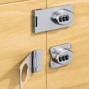 번호키 자물쇠 경첩 도어락 화장실 잠금장치 서랍 빗장걸이 여닫이 걸쇠