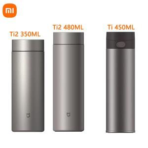 Xiaomi Mijia 보온병 컵 Ti2 350ML/480ml /Ti 450ML TA1 순수 티타늄 소재 따뜻하게 유지 유해한 중금속 없