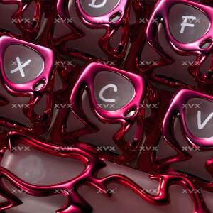 호환 XVX 베놈 키캡 세트 ABS+PC 핑크 그라데이션 커스텀 DIY 키보드 키 61키