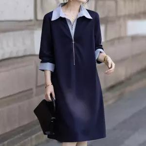 [앳마크] ATMARK 더블집업미디캐주얼원피스_AA61OP008G