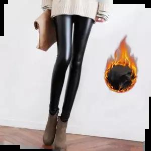 기모가죽레깅스 여성 스판 가죽 기모레깅스 슬림 겨울 쫄바지 팬츠 1P