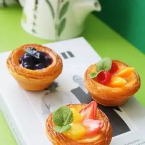 에크타르트 미니어처 장식 소품 음식모형 카페 디저트 (KYR-WC052FF)